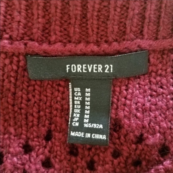 FOREVER 21 long sleeve open knit sweater - Picture 6 of 6